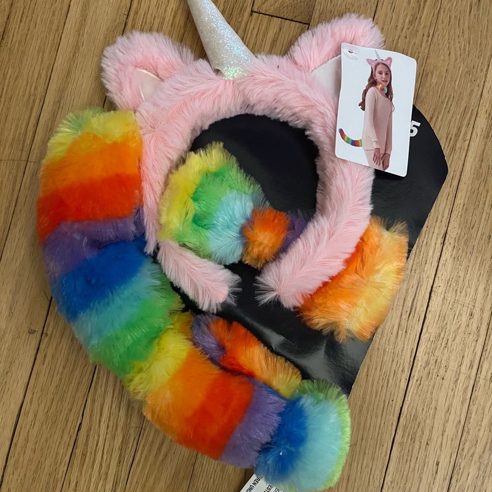 Rainbow Unicorn costume set - New